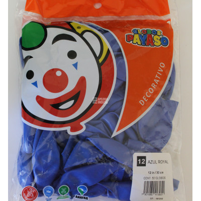 GLOBOS BOLSA C/50 # 12 COLOR AZUL ROYAL