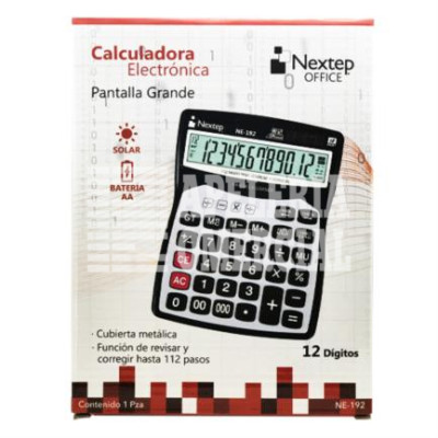 CALCULADORA DE ESCRITORIO 12 DIG. NEXTEP NE-192