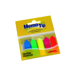 PAPELETAS MEMOTIP FLECHAS PLASTICAS NEON C/125 JANEL