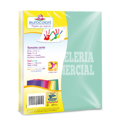 PAPEL T.CARTA ARCOIRIS PASTEL C/100