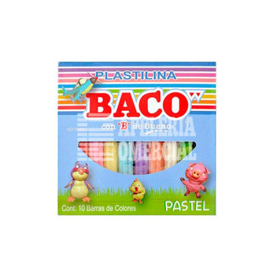 PLASTILINA CAJA C/10 PASTEL