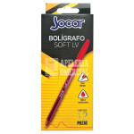 BOLIGRAFO JOCAR P/MEDIO 1.0 COLOR ROJO
