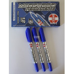 MARCADOR PERMANENTE SHELY DOBLE PUNTA C.AZUL